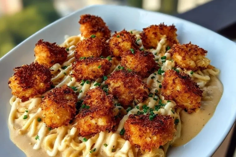 Easy Crispy Parmesan Chicken Bites with Smoked Cajun Alfredo Recipe 1