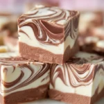 Easy Marshmallow Swirl Fudge 1