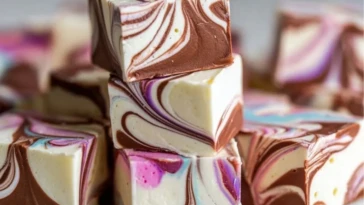 Easy Marshmallow Swirl Fudge 1