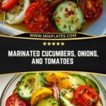 Marinated Cucumbers, Onions, and Tomatoes Pin