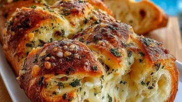 Swirled Garlic Herb And Cheese Bread 1