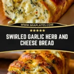 Swirled Garlic Herb And Cheese Bread Pin