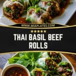 Thai Basil Beef Rolls Pin