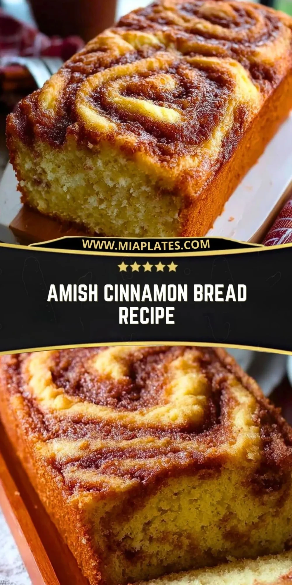 Amish Cinnamon Bread Recipe Pin 1