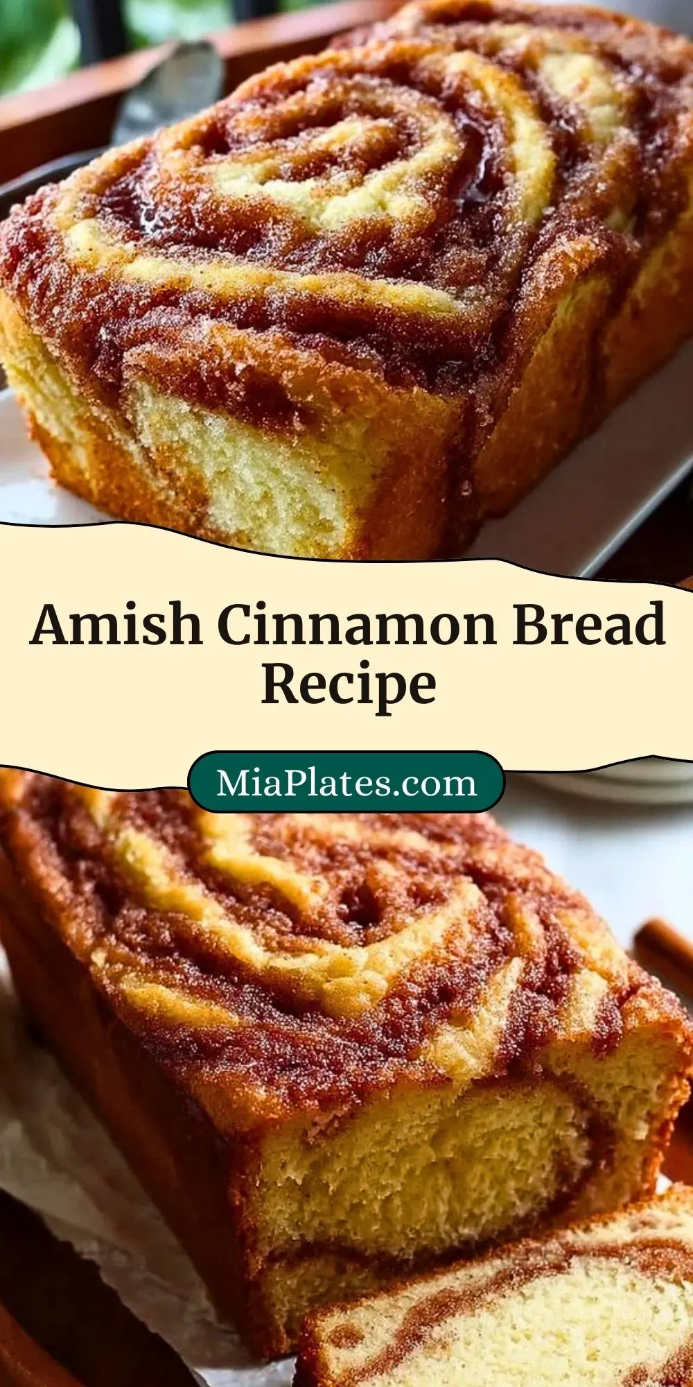 Amish Cinnamon Bread Recipe Pin 2