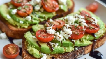 Avocado Toast with Feta & Cherry Tomatoes