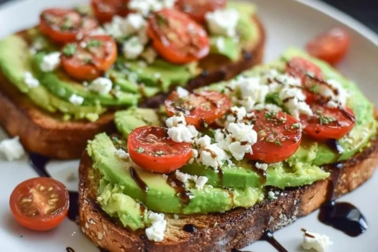 Avocado Toast with Feta & Cherry Tomatoes