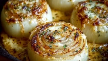 Baked Onions with Asiago Cheese