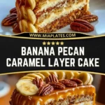 Banana Pecan Caramel Layer Cake Pin 1