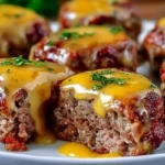Cheesy Stuffed Meatloaf Bites Recipe 1