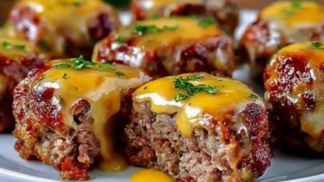 Cheesy Stuffed Meatloaf Bites Recipe 1