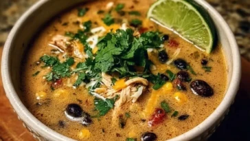 Chicken Poblano & Black Bean Soup 1