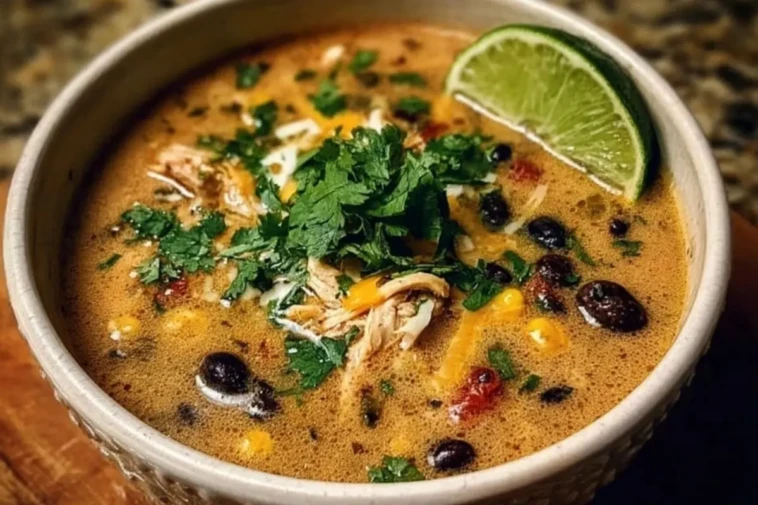Chicken Poblano & Black Bean Soup 1