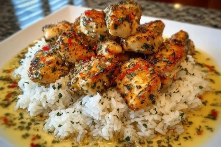 Chicken Scampi with Creamy Garlic Parmesan Rice 1