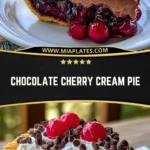 Chocolate Cherry Cream Pie Pin
