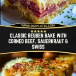 Classic Reuben Bake with Corned Beef, Sauerkraut & Swiss Pin 1