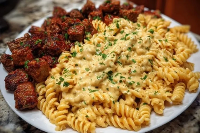 Creamy Cajun Beef and Rotini Delight 1