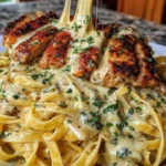 Creamy Cajun Chicken Fettuccine with Garlic Mozzarella Cheese Sauce 1