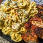 Creamy Cajun Chicken Tortellini in Velveeta Garlic Cheese Sauce 1