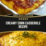Creamy Corn Casserole Recipe Pin 1