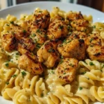 Creamy Jalapeño Garlic Chicken Bites with Twisted Cheddar Cajun Pasta 1