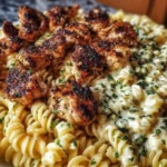 Creamy Parmesan Rotini with Cajun Garlic Butter Chicken 1