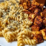 Creamy Velveeta Chicken Rotini Pasta with Mozzarella Garlic Cheese Sauce
