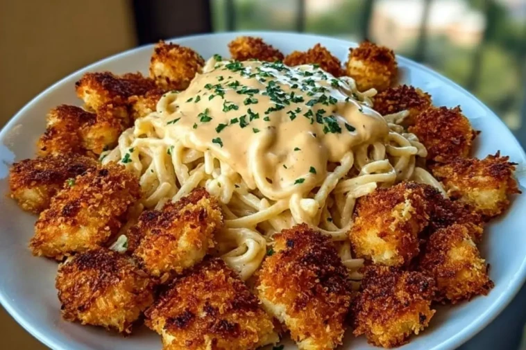Crispy Parmesan Chicken Bites with Smoked Cajun Alfredo Recipe 1