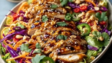 Crunchy Asian Sesame Chicken Salad