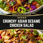 Crunchy Asian Sesame Chicken Salad Pin 1