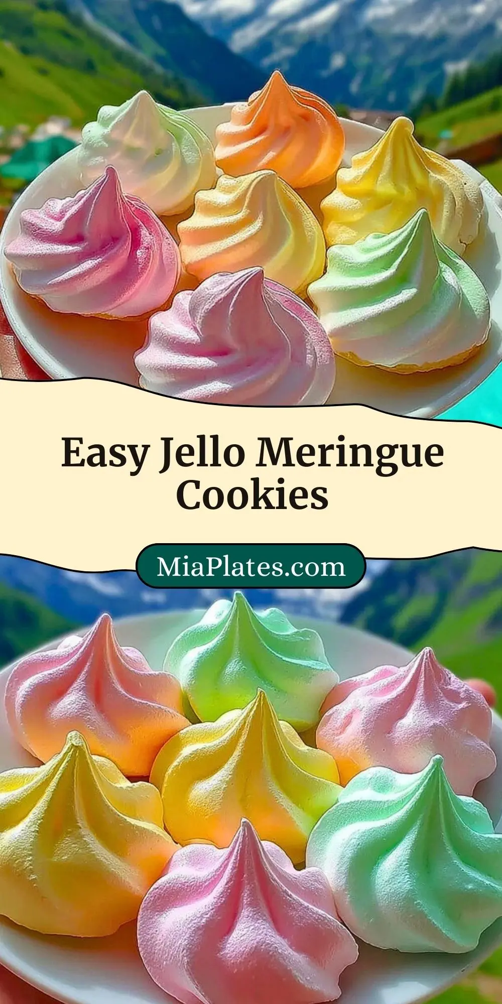 Easy Jello Meringue Cookies Pin 2