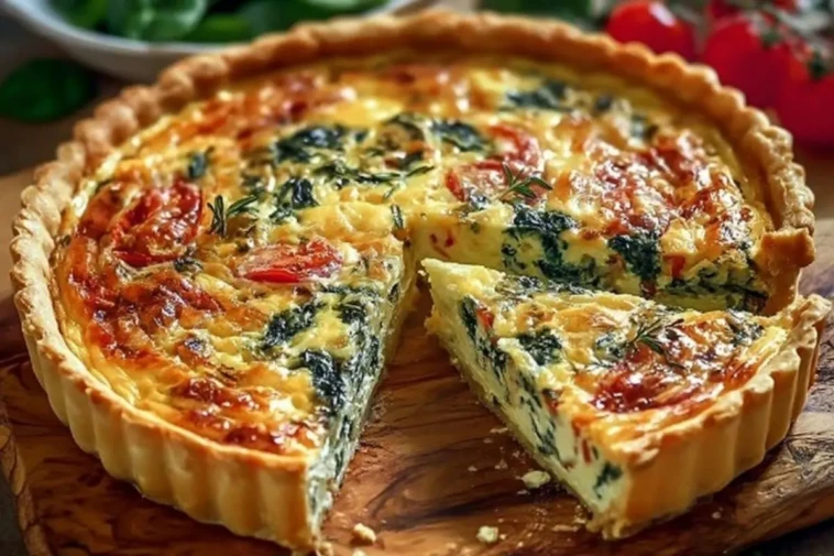 Elegant Ricotta and Spinach Quiche