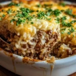 French Onion Ground Beef and Rice Casserole 1