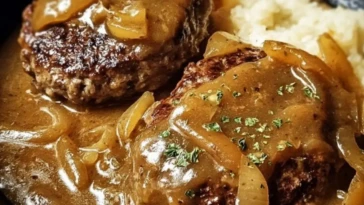 Hamburger Steaks with Onion Gravy
