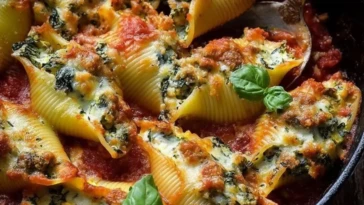 Herb & Zucchini Stuffed Jumbo Shells 1