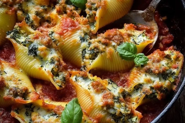 Herb & Zucchini Stuffed Jumbo Shells 1