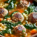 Italian Wedding Soup with Parmesan Meatballs