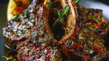 Juicy Garlic Butter Lamb Chops 1