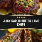 Juicy Garlic Butter Lamb Chops Pin 1