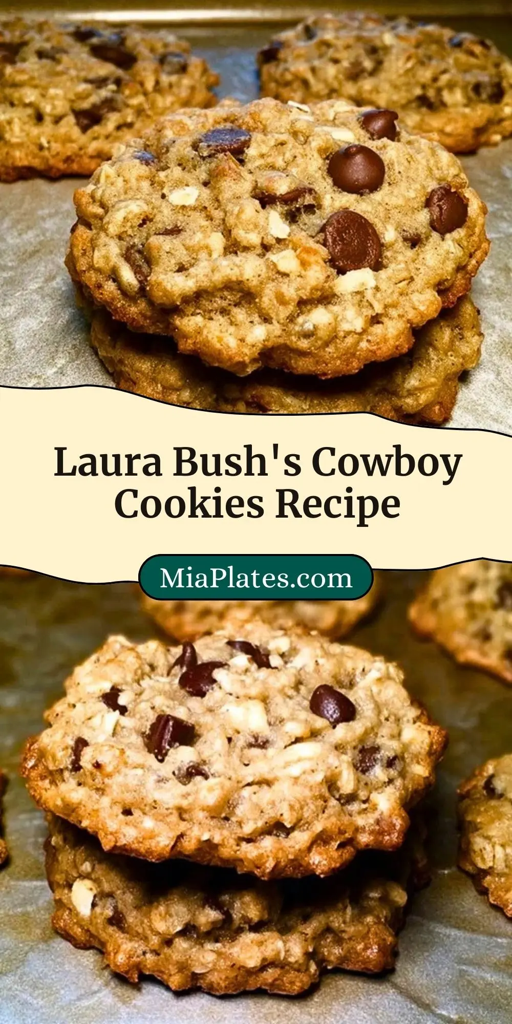 Laura Bush's Cowboy Cookies Recipe Pin 2