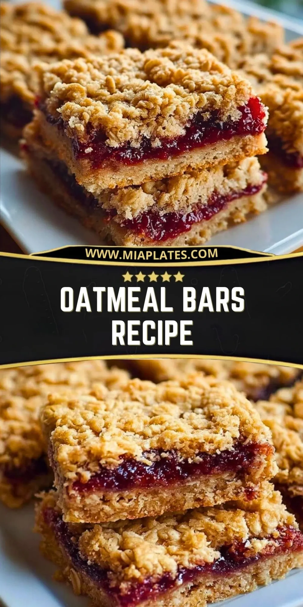Oatmeal Bars Recipe Pin 1