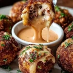 Reuben Balls with Spicy Thousand Island Dipping Sauce 1