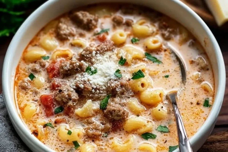 Sausage and Tomato Pasta Soup 1