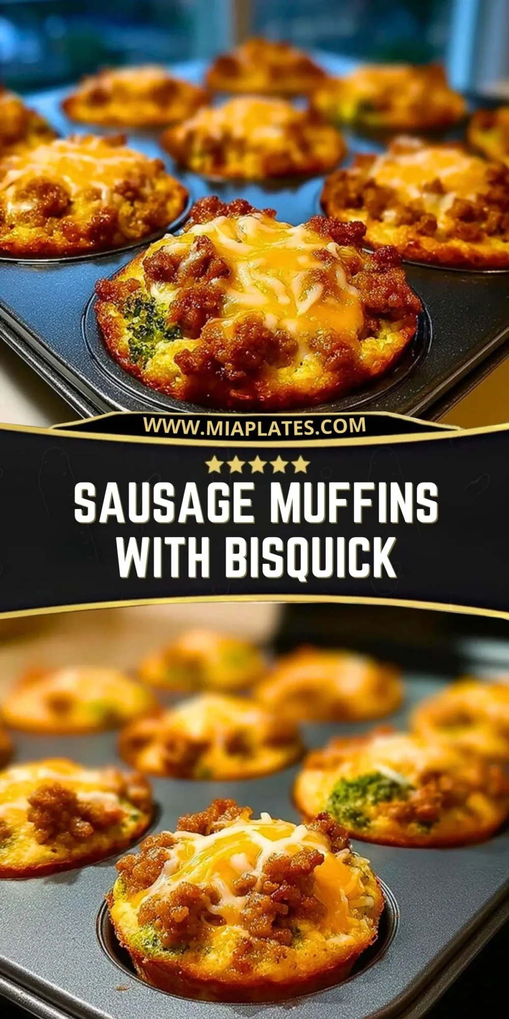 Sausage Muffins with Bisquick Pin 1