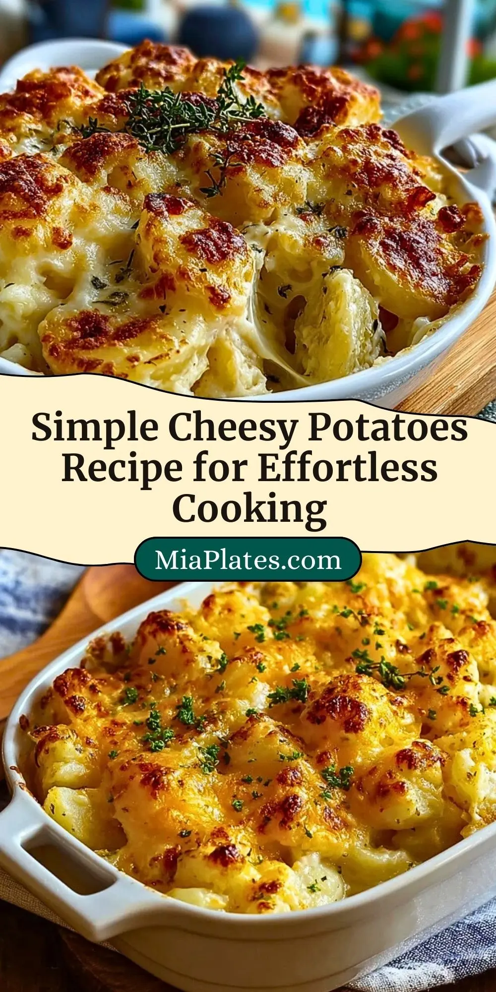 Simple Cheesy Potatoes Recipe for Effortless Cooking Pin 2