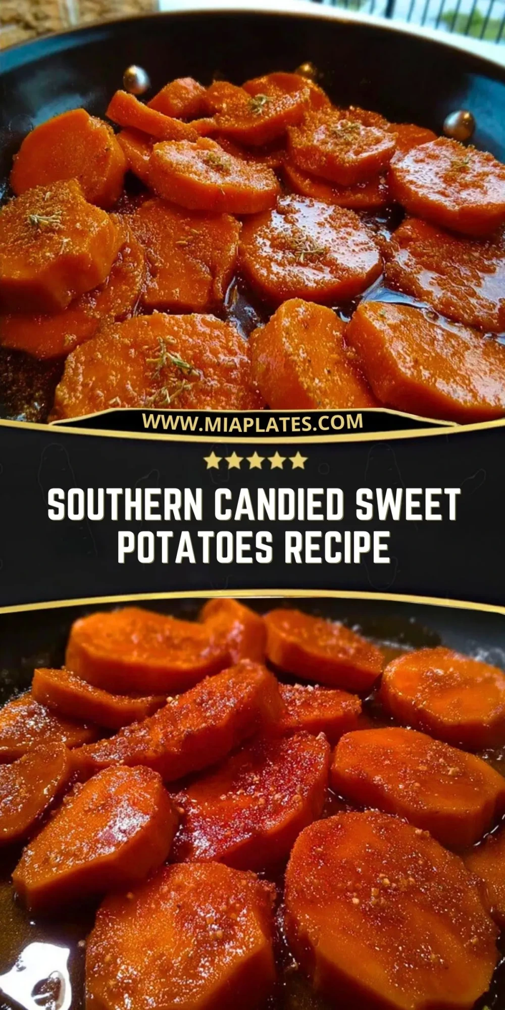 Southern Candied Sweet Potatoes Recipe Pin 1