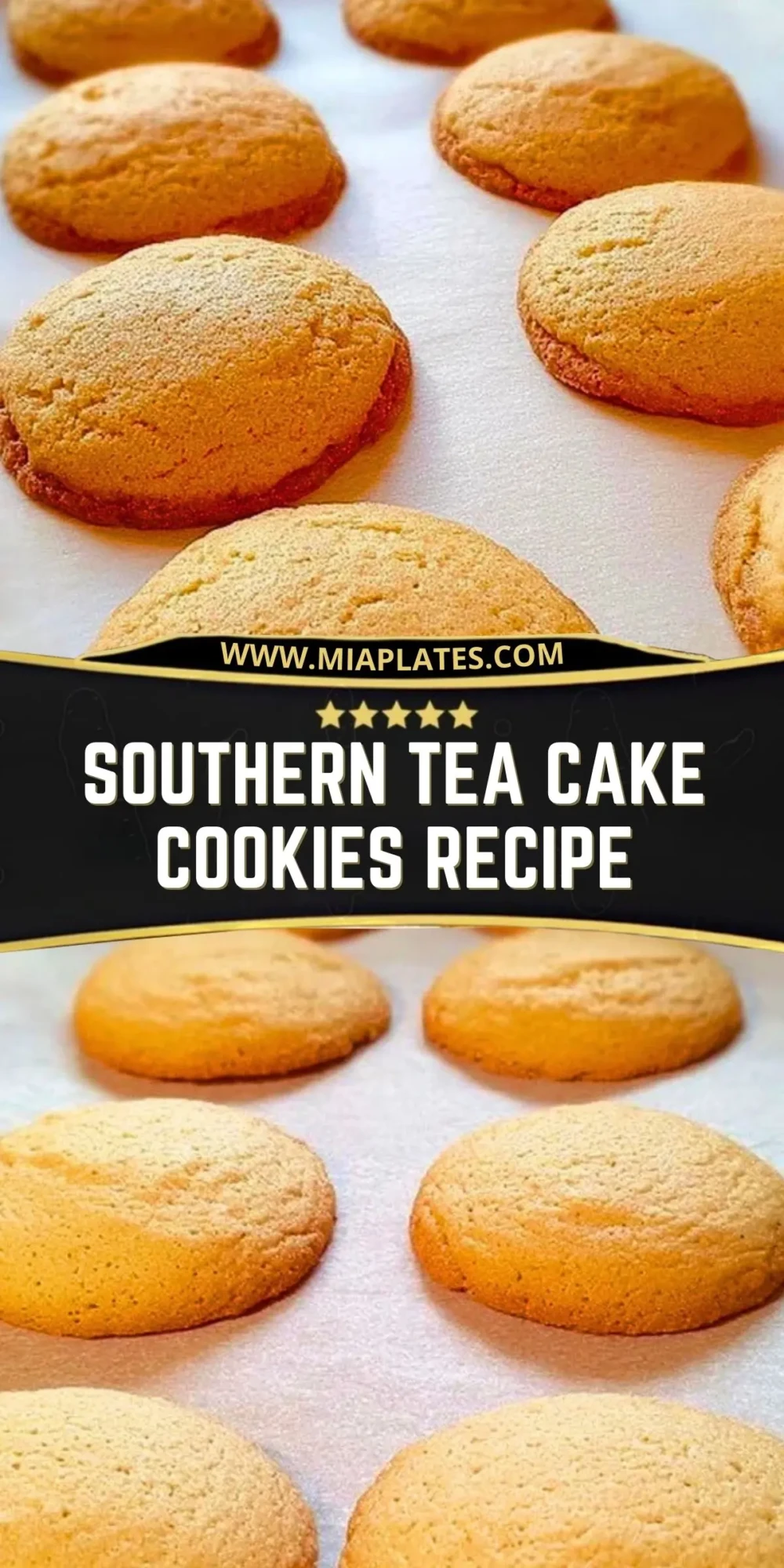 Southern Tea Cake Cookies Recipe Pin 1