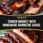 Tender Brisket with Homemade Barbecue Sauce Pin 1