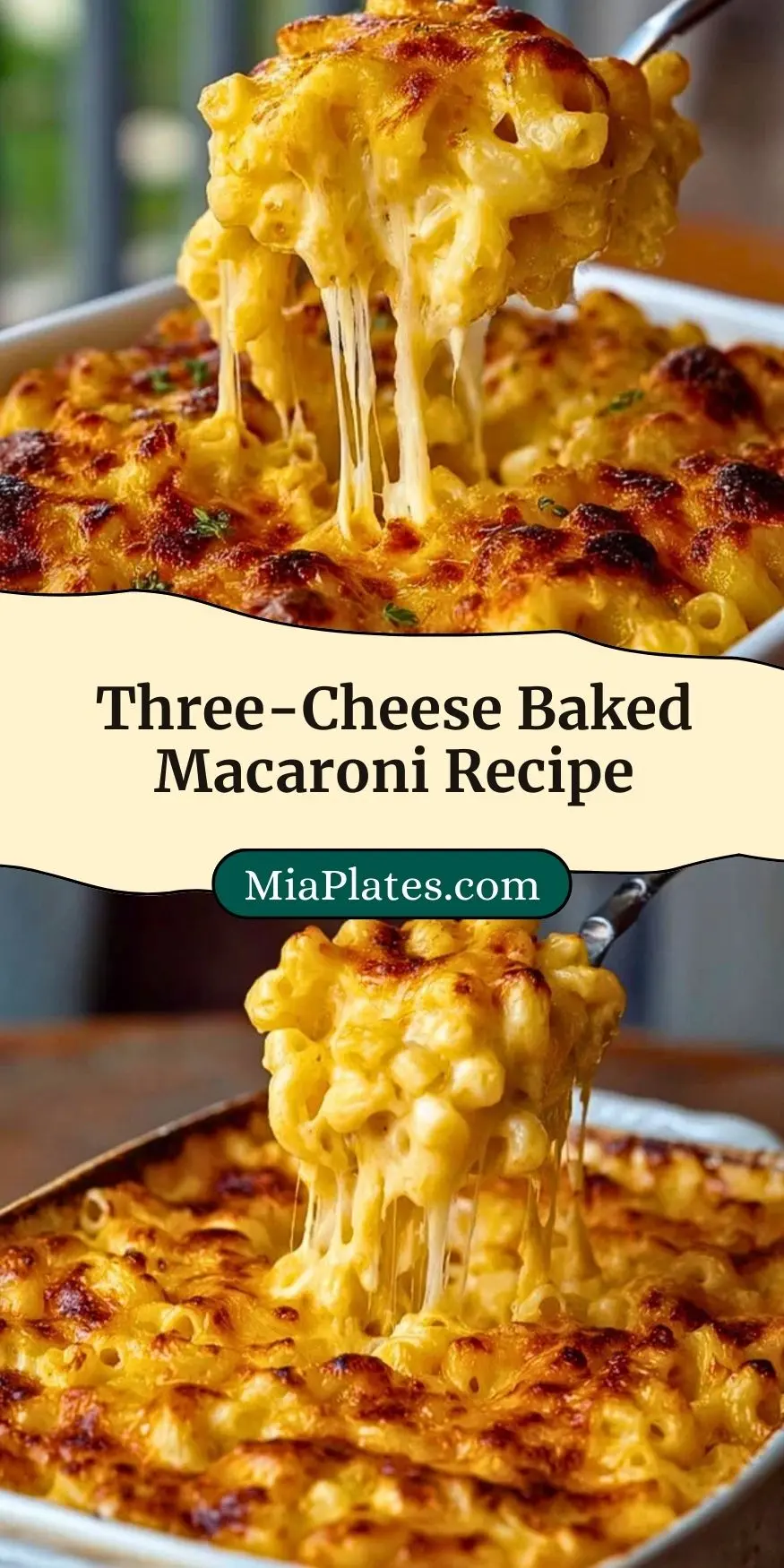 Three-Cheese Baked Macaroni Recipe (3)