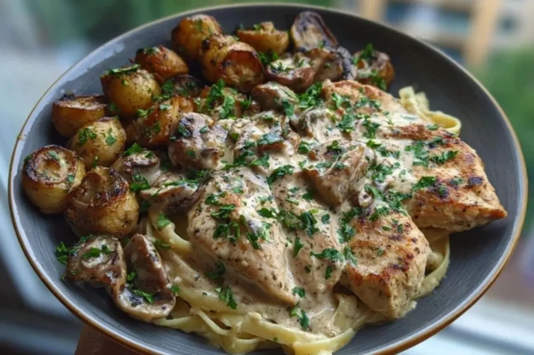 Ultimate Creamy Mushroom Chicken Alfredo Recipe 1